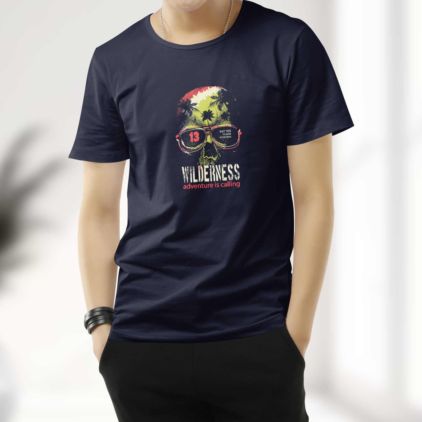 Unique Design Cotton T-Shirt   Code: 11013